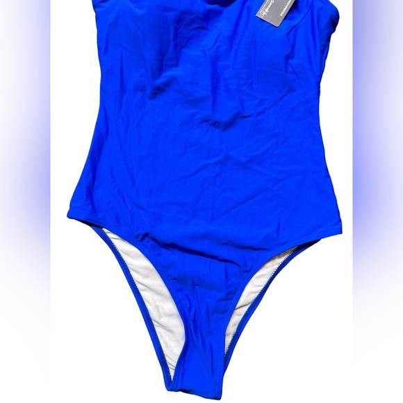 SUMMER MAE royal blue one piece retro Y2K swimsuit U back NWOT - Picture 8 of 10